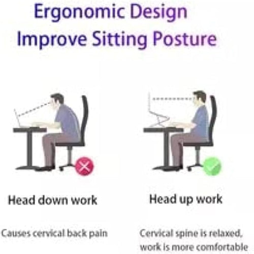 Adjustable Laptop Stand, Portable Aluminium Laptop Riser Laptop