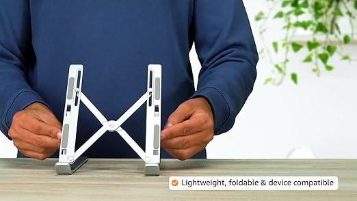 Adjustable Laptop Stand, Portable Aluminium Laptop Riser Laptop