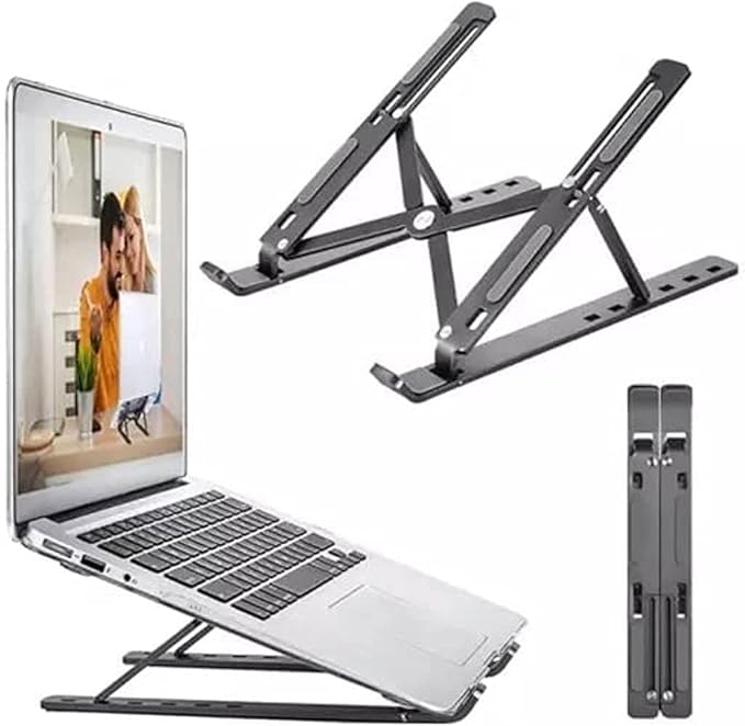 Adjustable Laptop Stand, Portable Aluminium Laptop Riser Laptop