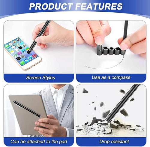 Cool Fidget Gel Pens for Men, Unique Writing Pen Gift for Birthday, Christmas or Stocking Stuffers, Creative Personalised Gadget for Boyfriend, Husband or Boys (Blue)